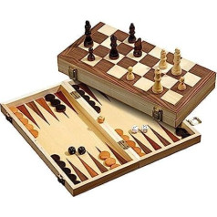 Philos 2509 – Chess, Backgammon and Draughts Set Field 40 Mm Height 30 mm