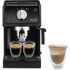 DeLonghi ECP31.21 itāļu tradicionālais espresso kafijas automāts, melns