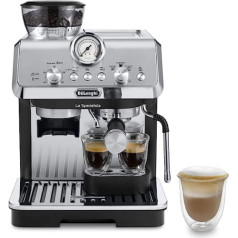 De'Longhi La Specialista Arte EC 9155.MB espresso portafiltra automāts, espresso automāts ar profesionālu piena putošanas sprauslu, iekļauts Barista komplekts, nerūsējošais tērauds/melns