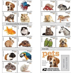 20 Forever USPS stamp pets celebrate animals in our lives that bring the joy, companionship, and love