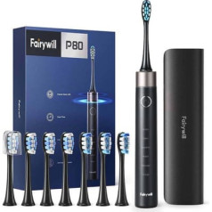 FairyWill Sonic toothbrush with head set and case FW-P80 (Black)