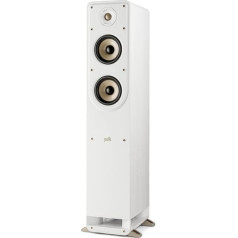 Polk Audio Signature Elite ES50 High Resolution Hi-Fi Standing Speaker for Home Theater - Hi-Res Certified - Compatible with Dolby Atmos and DTS:X (Pack), White