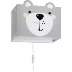 Dalber bērnu sienas gaisma Little Bear Animals Grey