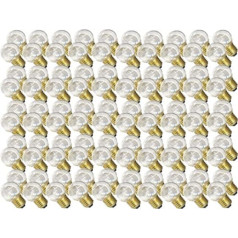 100 x LED āra apaļa, 0,7 W E27 caurspīdīga plastmasa, silti balta, 2700 k GOLFA BUBĻU SĪDZĒJA