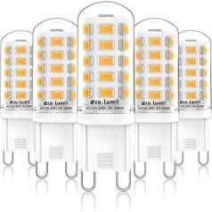 Eco.Luma G9 LED spuldzes Neitrāls Balts 4000 K, 3 W Nomaiņa halogēnās spuldzes G9 40 W 33 W, AC 230 V G9 mini spuldze, bez mirgošanas 350 lm, nav aptumšojams 5 gabals.