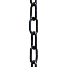 Monarch Rain Chains 18105 Traditional Link Rain Chain — melna, 2,4 m