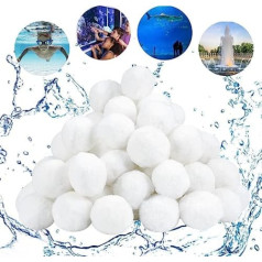 Aitsite Filter Balls 1,300 g 14.8 Litre Filter Balls (with Laundry Nets) Replace 46 kg Filter Sand for Pool Sand Filter, Swimming Pool, Filter Pump