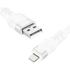 Orno USB-A kabelis — Lightning eXc WHIPPY Pro, 2 M, 12 W, ātra uzlāde, tumša krāsu kombinācija