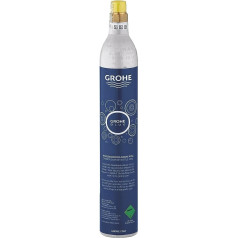 GROHE Blue CO2 Bottle (425 g, for every water carbonator, for up to 60 litres), chrome, 40651000