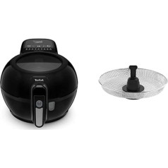 Tefal FZ7738 ActiFry Genius+ karstā gaisa cepeškrāsns | 1500 vati | Tilpums 1,2 kg | Taimeris | 9 Automātiskās izvēlnes | Maisīšanas sistēma | Black & XA7012 ActiFry gatavošanas groza piederumi