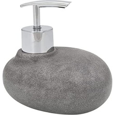 Weko 18176100 Ziepju dozators Pebble Stone Grey, tilpums 0,24 L, Plastmasas polisveķi, 11,8 x 10,4 x 9,7 cm, Pelēks