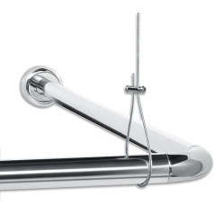 Libaro Universal Shower Rail Set for Bathtubs, L Shape and Shower, U Shape, Corner Shower