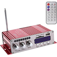 DollaTek 12 V Hallo-Fi digitālais stereo audio pastiprinātājs USB SD DVD FM audio stereo radio MP3 skaļrunis Auto Bluetooth pastiprinātājs HiFi Mini 2 kanālu digitālais displejs barošanas atskaņotājs