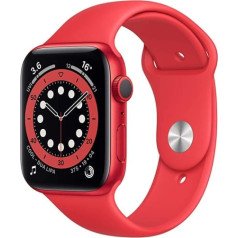 Apple Watch Series 6 44 mm (GPS) — alumīnija pulksteņu (sarkans) (sarkans) sporta aproce (Generalüberholt)