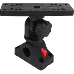 Asixxsix Fish Finder Mount Base, 360 Degree Rotating Universal Fish Finder Holder, Portable Marine Electronic Fish Finder Mount, Easy to Remove and Install Fish Finder Holder