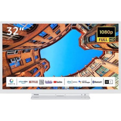 Toshiba 32LK3C64DAW 32 collu televizors/viedtelevizors (Full HD, HDR, iebūvēts Alexa, trīskāršs uztvērējs, Bluetooth) — iekļauts 6 mēnešu HD+ [2023].