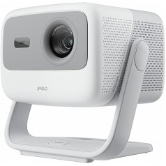 JMGO N1 Beamer, 1080P Full HD projektors, 800 CVIA Lumen Mini Beamer Outdoor, MALC™ Dreifarb Laser Beamer Heimkino, Kardanische Automatische Bildkorrektur, 2x5W Dynaudio Lautsprechern, Android TV 11.0