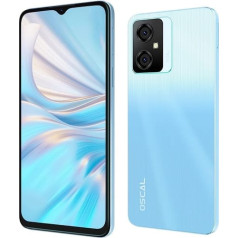 OSCAL C70 Android 12 mobilais tālrunis bez līguma, astoņkodolu 10 GB + 128 GB (2 TB TF paplašinājums), 50 MP + 8 MP kamera, 6,6 collu HD+ displejs, divu SIM kartu viedtālrunis, 5180 mAh akumulators, sejas atbloķēšanas pirkstu nospiedumu