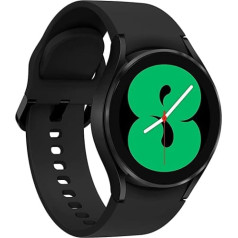 Samsung Galaxy Watch4, apaļš Bluetooth viedpulkstenis, Wear OS, rotējošs tukšs rāmis, fitnesa pulkstenis, fitnesa izsekotājs, 40 mm, melns