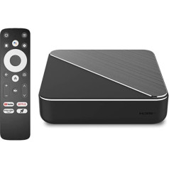 Dune HD Homatics Box R 4K Plus Android TV 11 | Multivides atskaņotājs | Chromecast | Mini dators | Netflix 4K Dolby Vision & Atmos formātā | 4GB / 32GB, AV1, Wi-Fi 6, 1Gbit, ISO 4K DV P7 FEL MKV AFR | HDR10+ | DTS