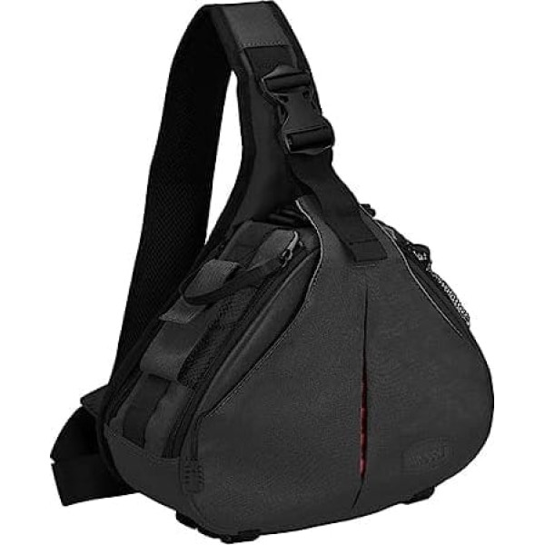 CADeN Waterproof Camera Bag Sling Cross Bag Compatible with SLR Camera 1 DSLR/SLR Sony Canon Nikon 2/3 Lens Tripod