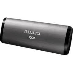 ADATA SE760 256 GB pārnēsājams ārējais SSD, pelēks, USB-C 3.2 Gen 2