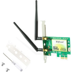 Ziyituod WLAN karte, 1200 Mbps PCIE WiFi karte ar Bluetooth 4.2 divjoslu (2,4 GHz vai 5 GHz) WiFi 5 WiFi tīkla kartes adapteris operētājsistēmai Windows 11/10/8.1/8/7