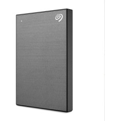 Seagate One Touch 2TB pārnēsājams ārējais cietais disks datora klēpjdators un Mac USB 3.0 Space Grey ar 2 gadu glābšanas pakalpojumu Modeļa Nr. STKY2000404