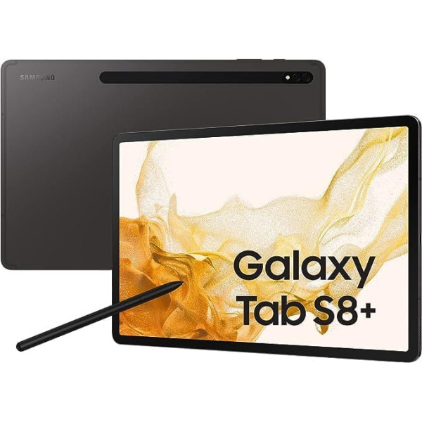 Samsung Galaxy Tab S8+ 12,4 collu 5G RAM 8 GB 256 GB planšetdators Android 12 Graphite [itāļu versija] 2022. g.