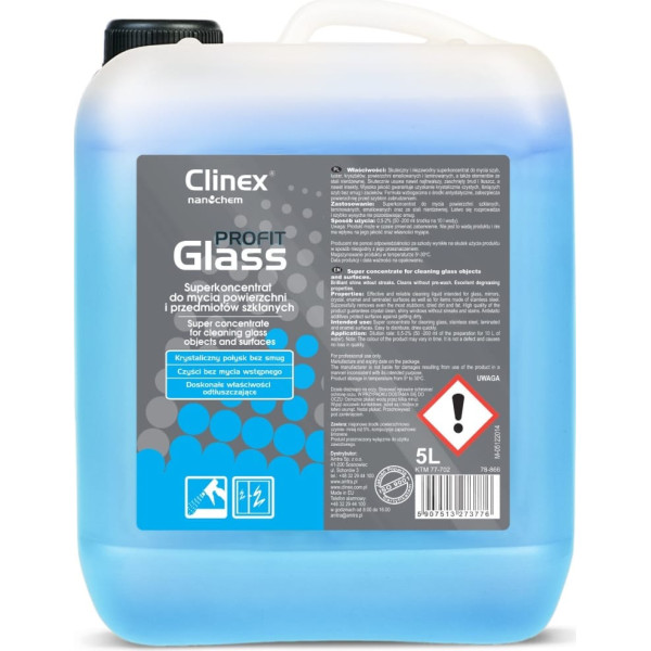 Эффективный концентрат для очистки зеркального стекла CLINEX PROFIT Glass 5L