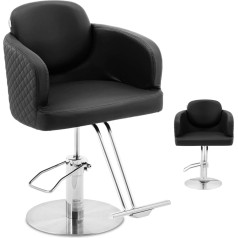 Косметическое парикмахерское кресло Physa WINSFORD с подставкой для ног - черный