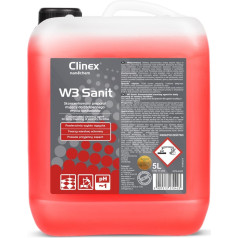 Концентрат-жидкость для мытья глазури, стен, санузлов, ванных комнат CLINEX W3 Sanit 5L