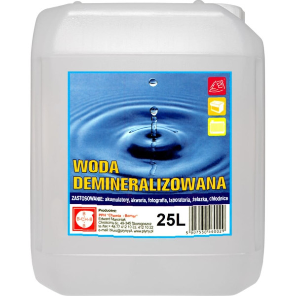 Demineralizēts destilēts ūdens 25L