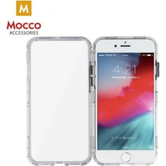 Mocco Double Side Case 360 Aluminija Apvalks ar Aizsargstiklu Telefonam Apple iPhone 6 Plus / 6S Plus Caurspīdīgs - Sudrabs