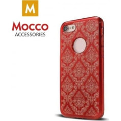 Mocco Ornament Back Case Aizmugurējais Silikona Apvalks Priekš Apple iPhone X / XS Sarkans