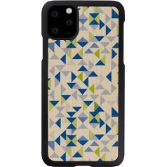 MAN&WOOD SmartPhone case iPhone 11 Pro Max blue triangle black