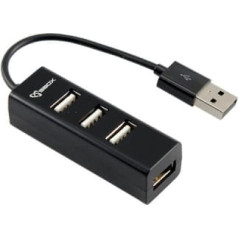 Sbox H-204 USB 4 Ports HUB black