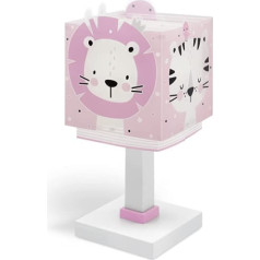 Dalber Bērnu galda lampa Gultas lampa Baby Jungle Jungla Pink