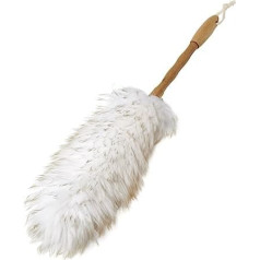 Addis Super Soft Duster with Bamboo Handle, Natural Finish, Natural White, Wood
