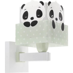 Dalber bērnu sienas lampiņa ar Panda Design Green