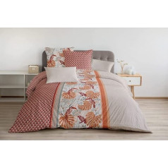 Home Linge Passion 3-daļīgs segas pārvalks 100% kokvilna 57 pavedieni/cm² divvietīgai gultai 240 x 260 cm Cerrado Terracota