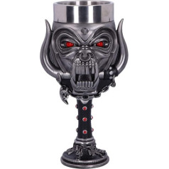 Nemesis tagad oficiāli licencēts kausa stikls, sudrabs, 20,5 cm, oficiāli licencēts produkts Motorhead Snaggletooth Warpig kausa stikls, sudrabs, 20,5 cm