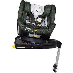 Cosatto All in All Rotate i-Size Child Seat, from Birth 0-12 Years, with Rotating Function, ISOFIX, Reboarder, 5-Point Plus Belt (Bureau)