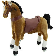 Sweety Toys 7363 Horse Riding Large Brownie on Wheels for 4 to 9 Years Riding Animal