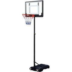 Basketbola vārtu stīpas pārnēsājama basketbola sistēma 5–7 pēdu augstumā regulējami riteņi pusaudžiem, pieaugušajiem, iekšpagalmā, ārā