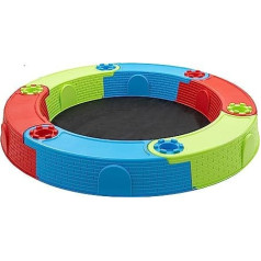 Large Sandpit | Plastic Sandpit Lock Diameter 170 cm | Free Agrotextile Mat | Easy and Quick Assembly from 6 Elements Made in the EU (Multi)