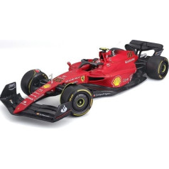 BBURAGO — BURAGO-1/18 Ferrari-2022 Formula 1 ar ķiveri #Sainz-Nouveaute FA 2022 miniatūras automašīnas bērniem reprodukcijas skala 16811S