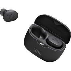 JBL Tune Buds ūdensizturīgas True bezvadu ausīs ievietojamas austiņas ar trokšņu slāpēšanu melnā krāsā — līdz 48 stundām mūzikas atskaņošanas