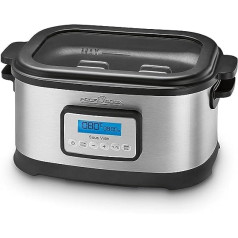 Profi Cook SV - 1112 ProfiCook Sous Vide - lēna plīts un vakuums virtuves gatavošanai zemā temperatūrā 8,5 L 520 W Pelēks/melns [enerģijas klase a] 8,5 litri, viens