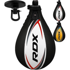 RDX Boxing Speed Ball Adult Leather Set Speedball Hanging with Holder Professional Punching Ball Boxing Speed Bag Speed Ball Boxing Training Equipment